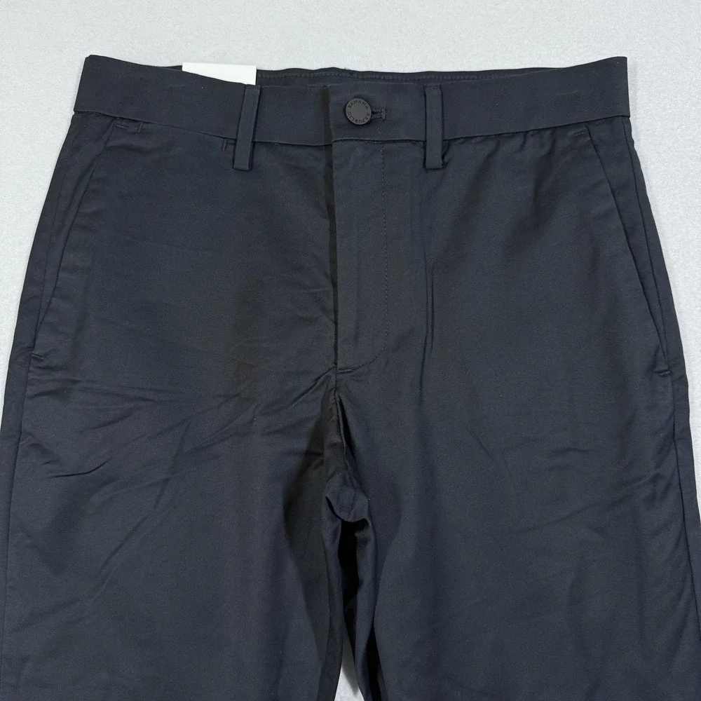Banana Republic Pants Men 28x28 Slim Core Temp Chino Black Stretch Quick Dry NWT